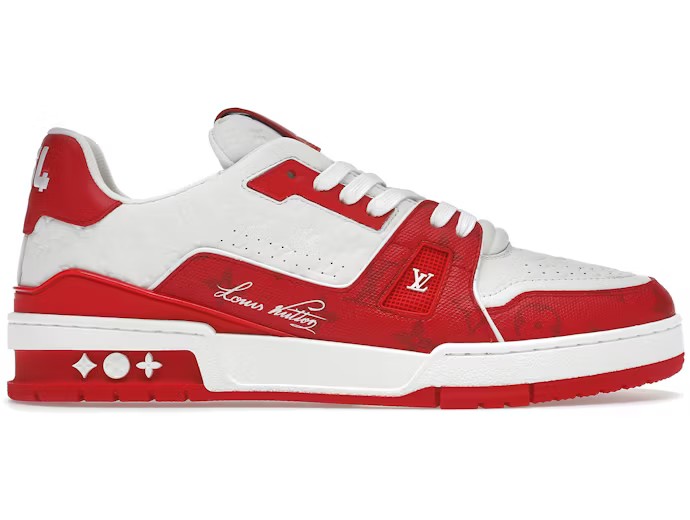 Louis Vuitton Trainer #54 Signature Red-White