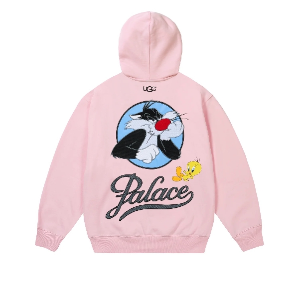 Palace x Ugg x Looney Tunes Hoodie Pink
