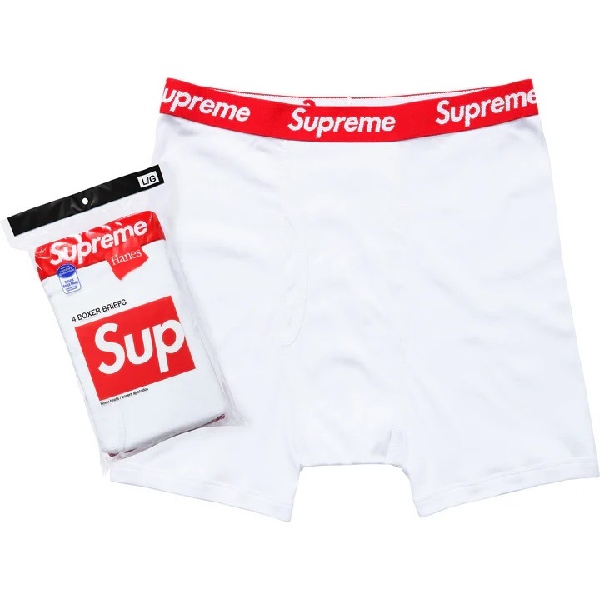 Supreme Hanes Boxers White