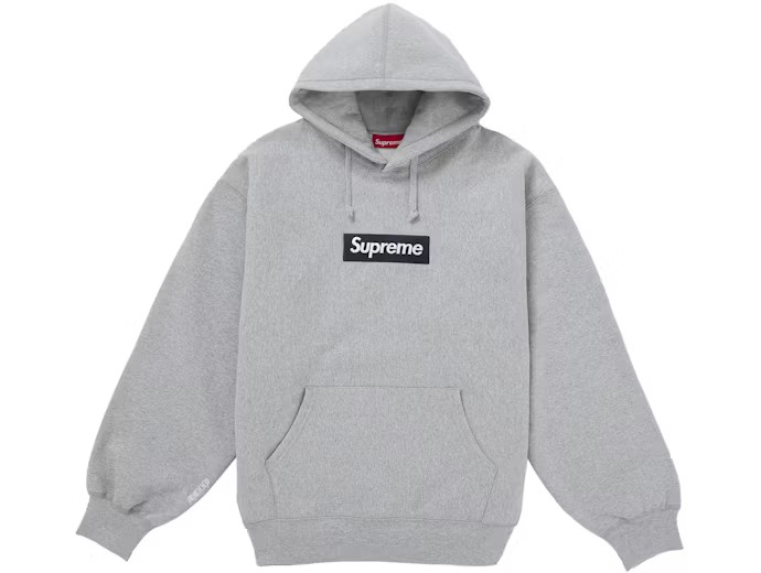 Supreme Box Logo Hooded Sweatshirt (FW25) Grey