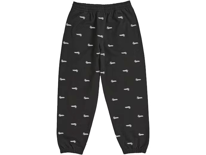 Supreme Repeat Script Sweatpant Black