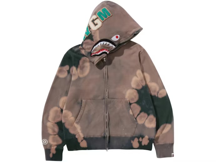 BAPE Hand Dye Shark Full Zip Hoodie