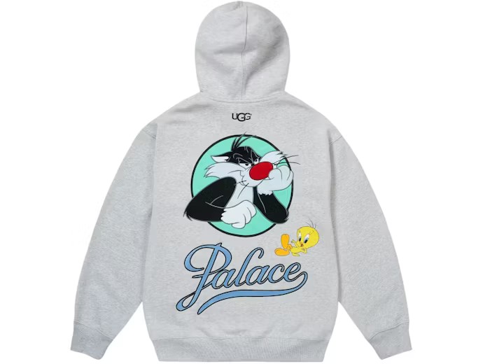 Palace x Ugg x Looney Tunes Hoodie Grey