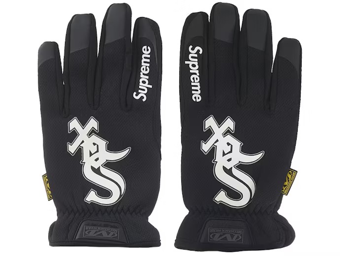 Supreme Mechanix FastFit MLB Teams Gloves Black