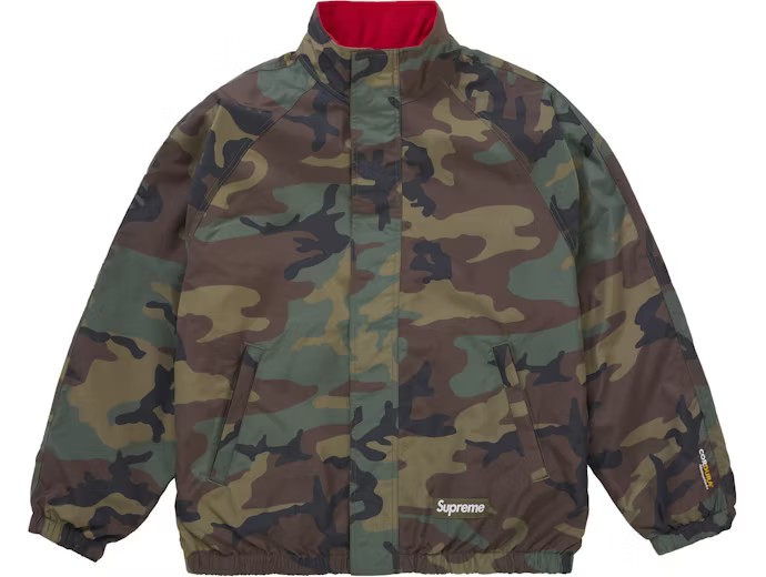 Supreme Polartec Reversible Track Jacket 'Woodland Camo’