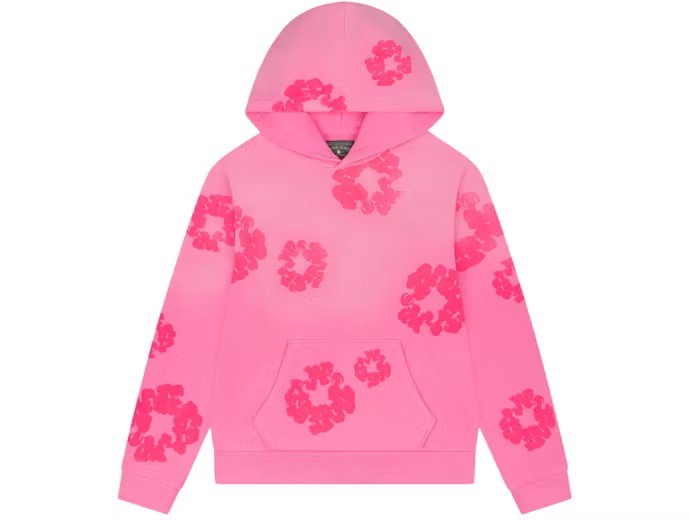 Denim Tears Mono Wreath Hoodie Pink