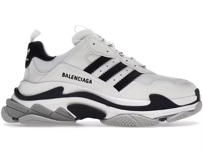 Balenciaga x Adidas TripelS Black/White