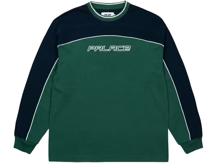 Palace Mesh Panel Longsleeve Racey Green