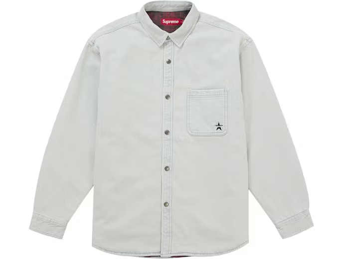Supreme Flannel Linde Denim Snap Shirt
