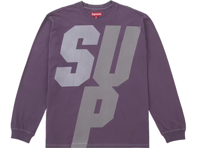 Supreme Reflective L/S Top Purple