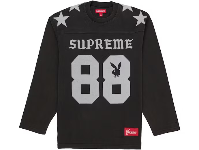 Supreme Playboy L/S Football Top Black