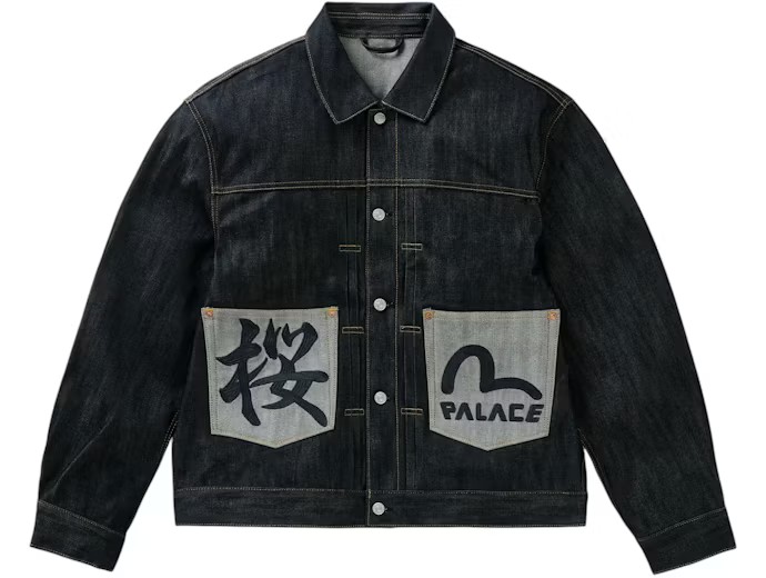 Palace x Evisu Type 2 Denim Jacket Indigo