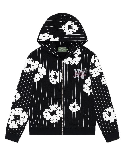 Denim Tears Black Yankees CW Zip Hoodie