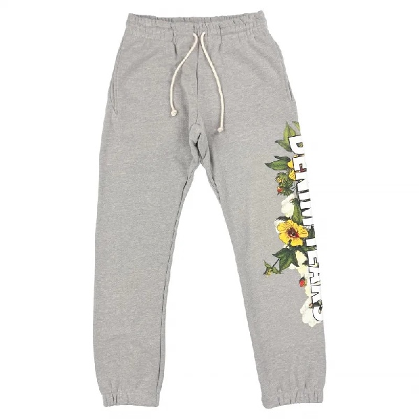 Denim Tears Floral Logo Sweatapnts Grey