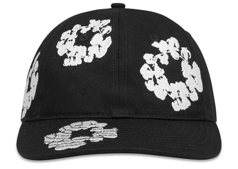 Denim Tears Cotton Wreath Fitted Cap Black