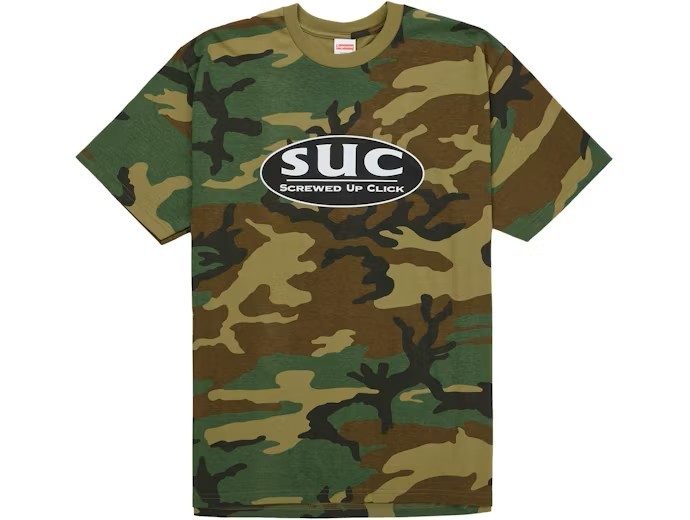 Supreme DJ Screw SUC Tee Woodland Camo