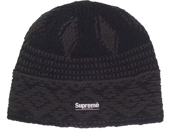 Supreme Diamond Beanie (FW25) Black