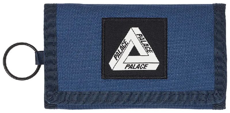 Palace Cordura Duck Canvas Tri-Fold Wallet 'Navy’