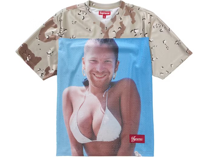 Supreme Aphex Twin Football Jersey Chocolate Chip Camo