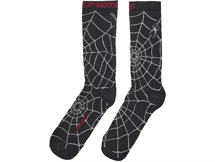 Supreme Crrew Socks Spyder Black