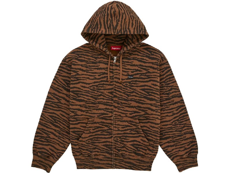 Supreme Small Box Logo Zip Up Tiger