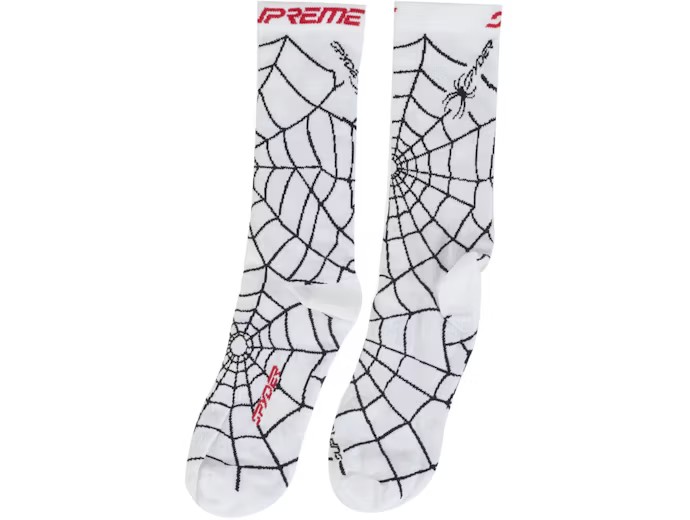Supreme Crrew Socks Spyder White