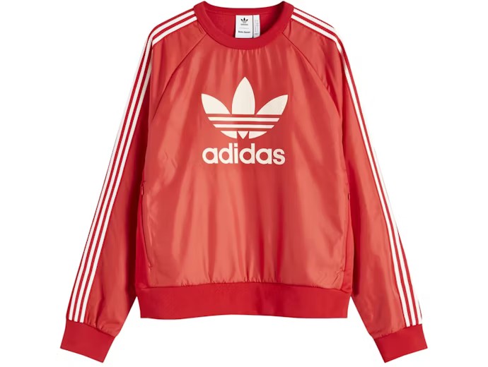 Adidas Wales Bonner Nylon Crewneck Red