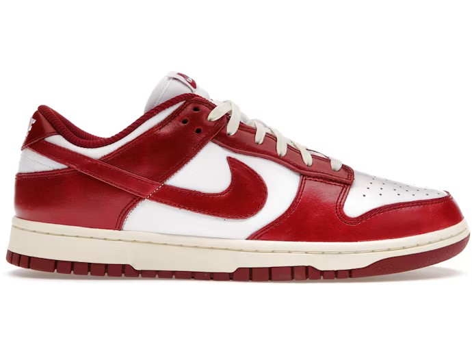 Nike Dunk Low PRM Vintage Team Red