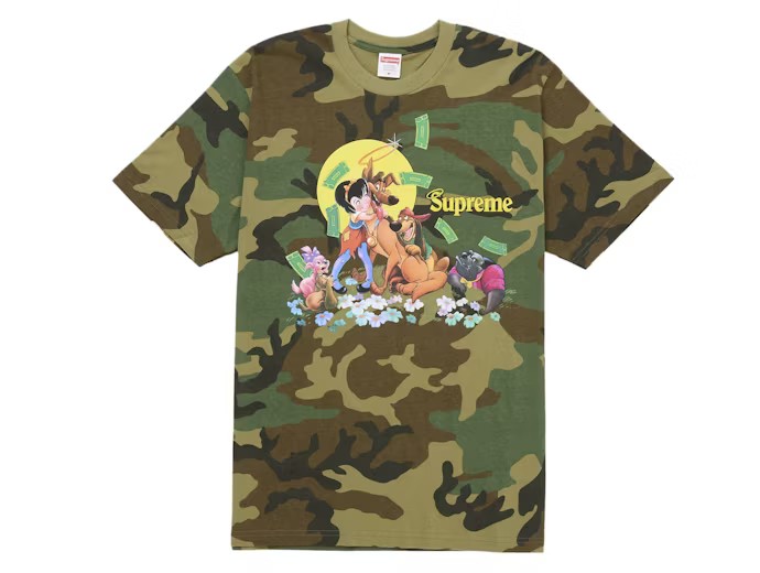 Supreme All Dogs Go To Heaven Tee Camo