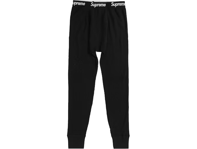 Supreme Hanes Thermal Pant 1 Pack Black