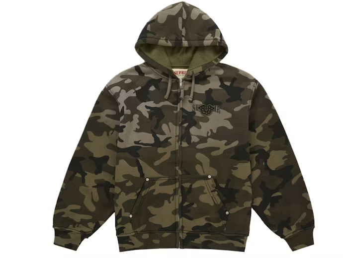 Supreme x True Religion Zip Up Hooded Camo