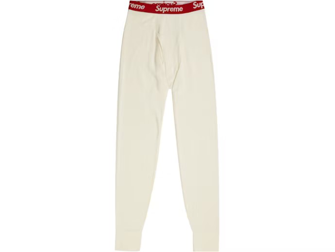 Supreme Hanes Thermal Pant 1 Pack Natural